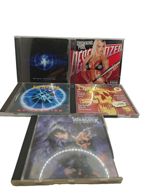 Rock & Metal 5 CD Sammlung Drowning Pool, Within Temptation, Warlock, Def Leppar