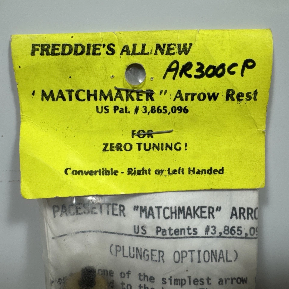 Freddie's Pacesetter Matchmaker Plunger Arrow Rest AR300CP Left or Right Hand - Image 2 of 4