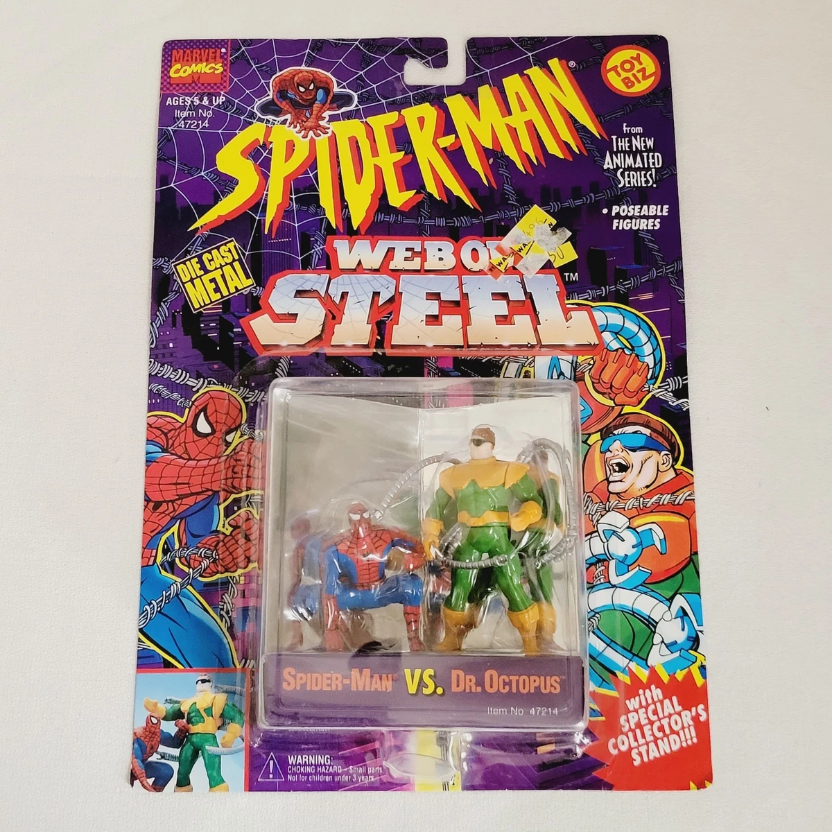 Figurines Métal Spider-Man Web Of Steel - Spidey & Dr. Octopus - 7cm - Toy Biz