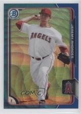 2015 Bowman Chrome Prospects Blue Wave Refractor Jeremy Rhoades #BCP15 0b3