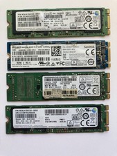 Lot of 4 128GB SATA III M.2 2280 SSDs MAJOR BRANDS (TESTED W/ CRYSTALDISKINFO)
