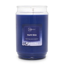 Scented Single Wick Candle with Starlit Skies Fragrance 20 oz Jar for Home