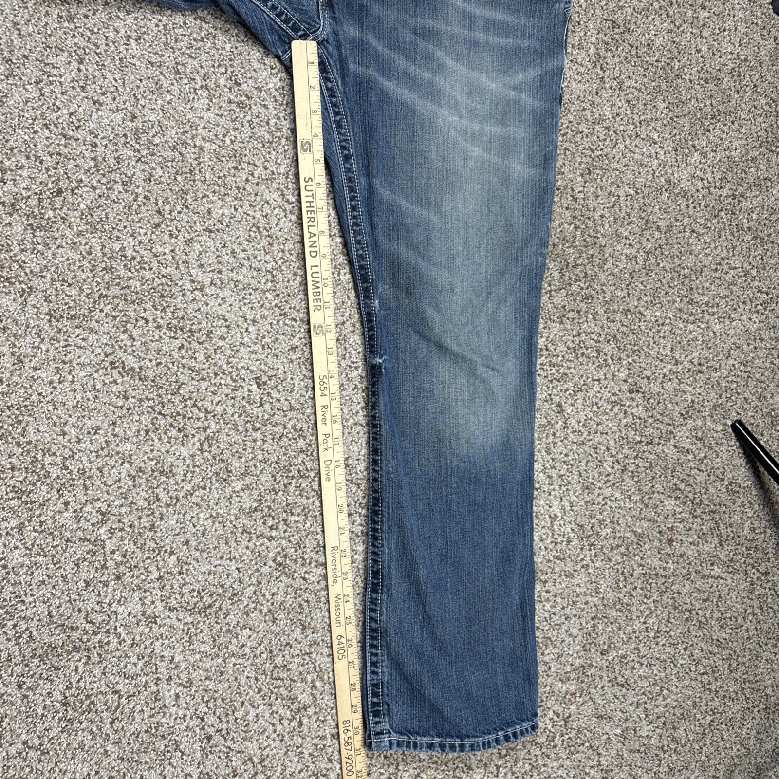 Ariat Jeans Mens 40x32 Blue M4 Low Rise Boot Workwear Denim Fits 40 X 31 - View 10