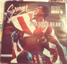 Survivor, Burning Heart ~ 1985 Scotti Brothers 45 +PS