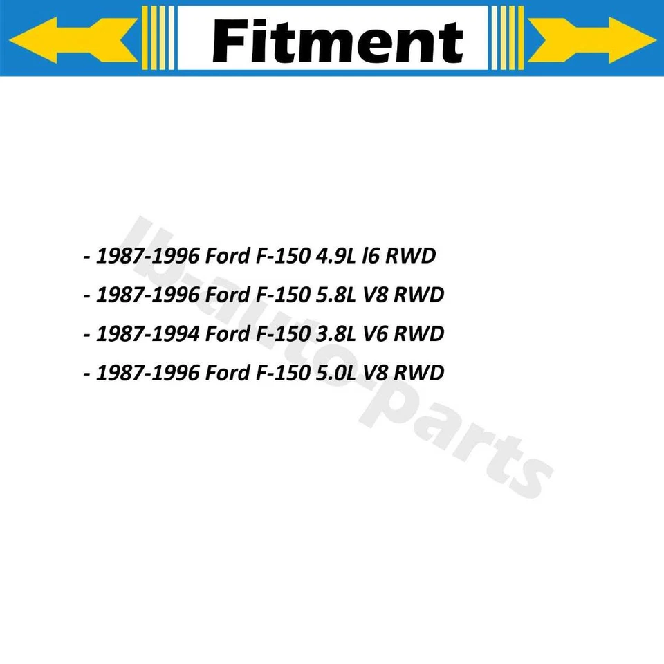 4 piezas rótulas inferiores superiores delanteras para Ford F-150 5,0 L tracción trasera 1987-1996 Foto 2 de 4