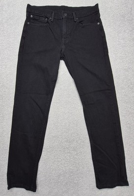 Levis 511 Slim Fit Jeans Mens 31x30 Charcoal Washed Black Denim Stretch Red Tab
