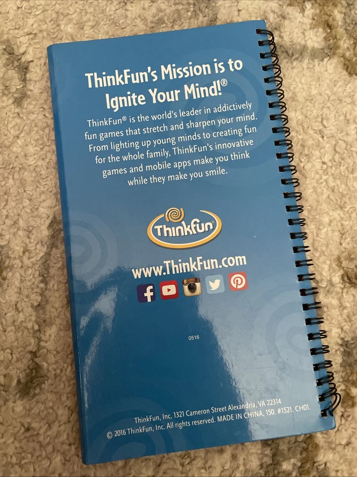 ThinkFun Clue Master Logical Deduction Game Magnetic 40 Challenges 8 - Image 2 of 4