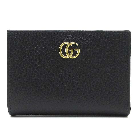 AS3539 GUCCI レザー折り財布 Gucci Japan Limitedgg Marmont Bifold Wallet Leather 772738