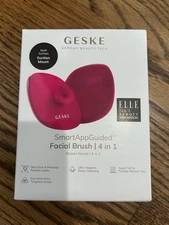 GESKE Facial Brush SmartAppGuided 4 in 1 Facial Brush Magenta New in Box