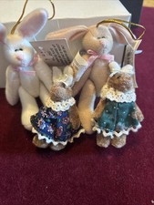 Lot of Mini Bunnies Craft Jointed Miniature White Brown  Others