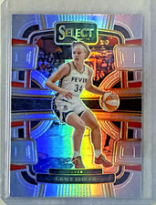 Grace Berger 2024 Panini Select WNBA Silver Prizm Card-#50 Indiana Fever