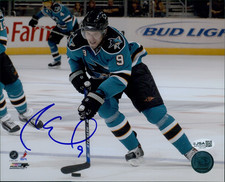 Milan Michalek San Jose Sharks Signed 8x10 Glossy Photo JSA Authenticated