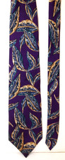 Vintage Christian Dior Monsieur Designer Neck Tie 59" x 3 3/4" Silk USA Made