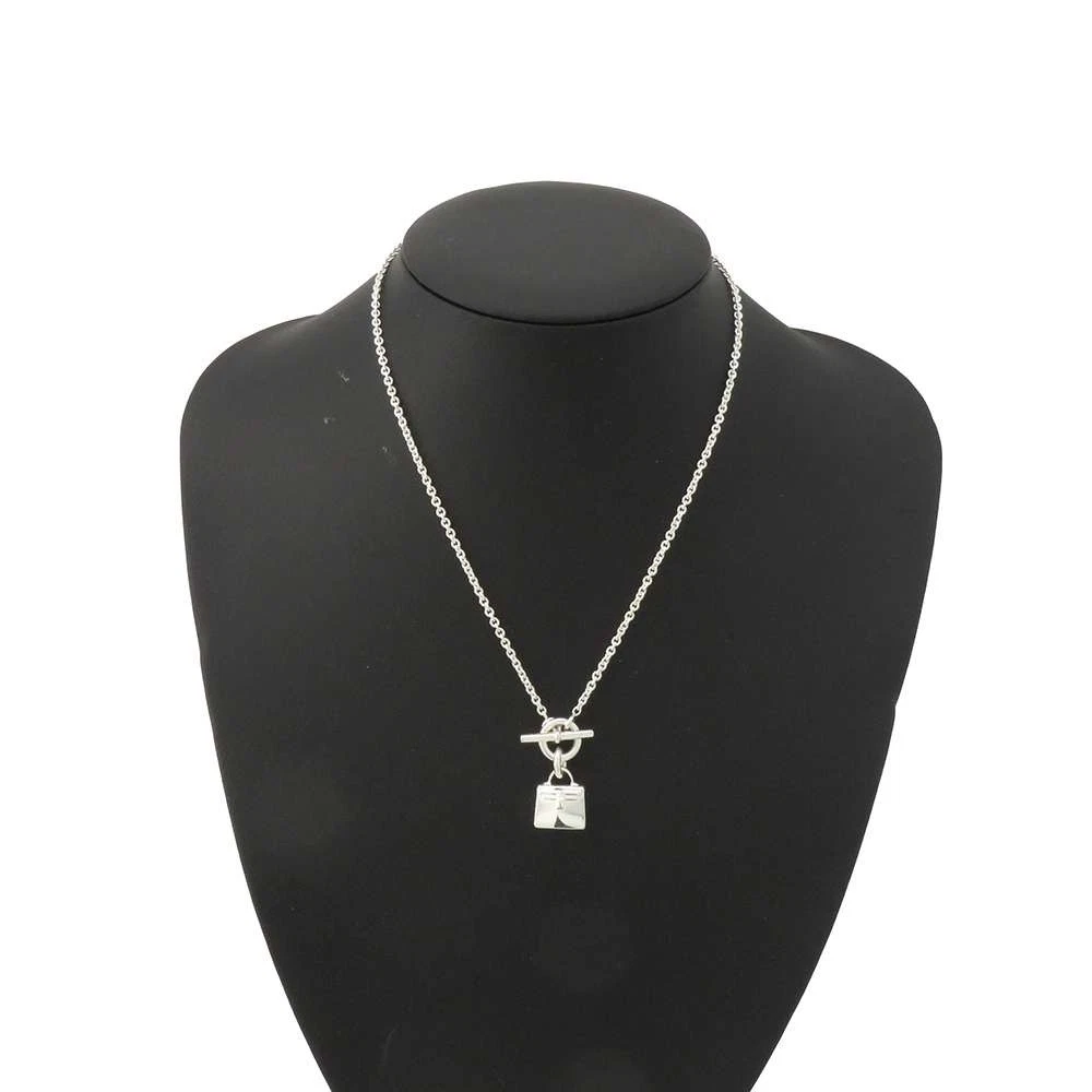 HERMÈS Hermes Collana Amuleto Kelly SV925 Argento Donna 41cm Catena L12 5xH19 6mm 13 8g
