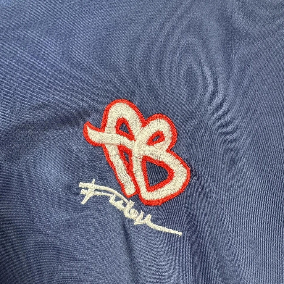 Vintage FUBU Jacket Mens XL Blue Red Yellow Hooded Windbreaker Logo Hip Hop 90s - Image 4 of 4