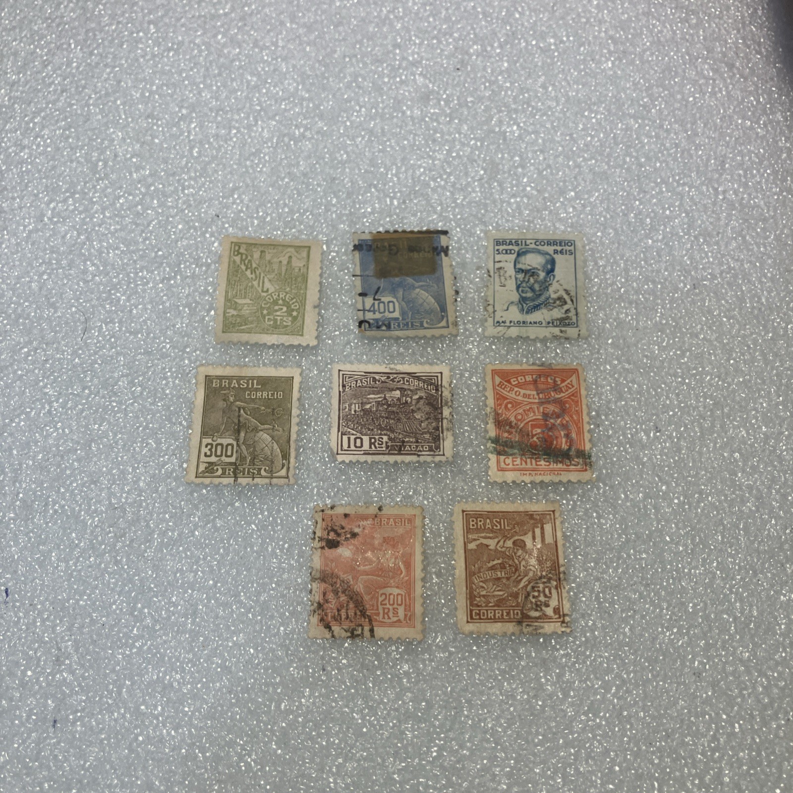 8 USED/HR Antique Brazil Stamps, 1900-1945- incl. RARE. A DEAL! $1 Ships.