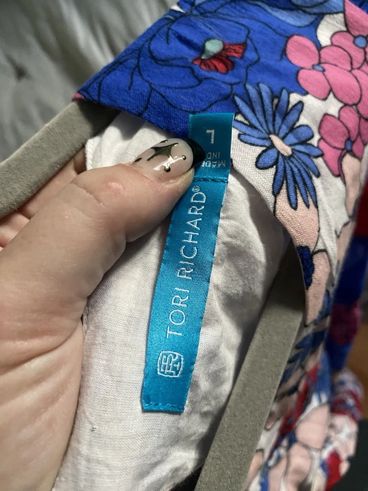 Tori Richard Floral Babydoll Dress - Image 3 of 3