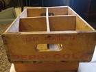 Pepsi Wooden Soda Bottle Crate Carrier. 4 Compartment (6 Pks) Cedar Rapids, Iowa — photo 3