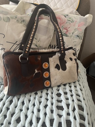 Bb Simon Schultertasche Kunstfell Swarovski Kristalle - Wunderschön!