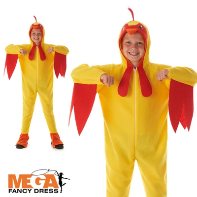 MY ILLUSIONS Kids Chicken Costume Nativity Halloween Fancy Dress Boys Girls Childrens Outfit