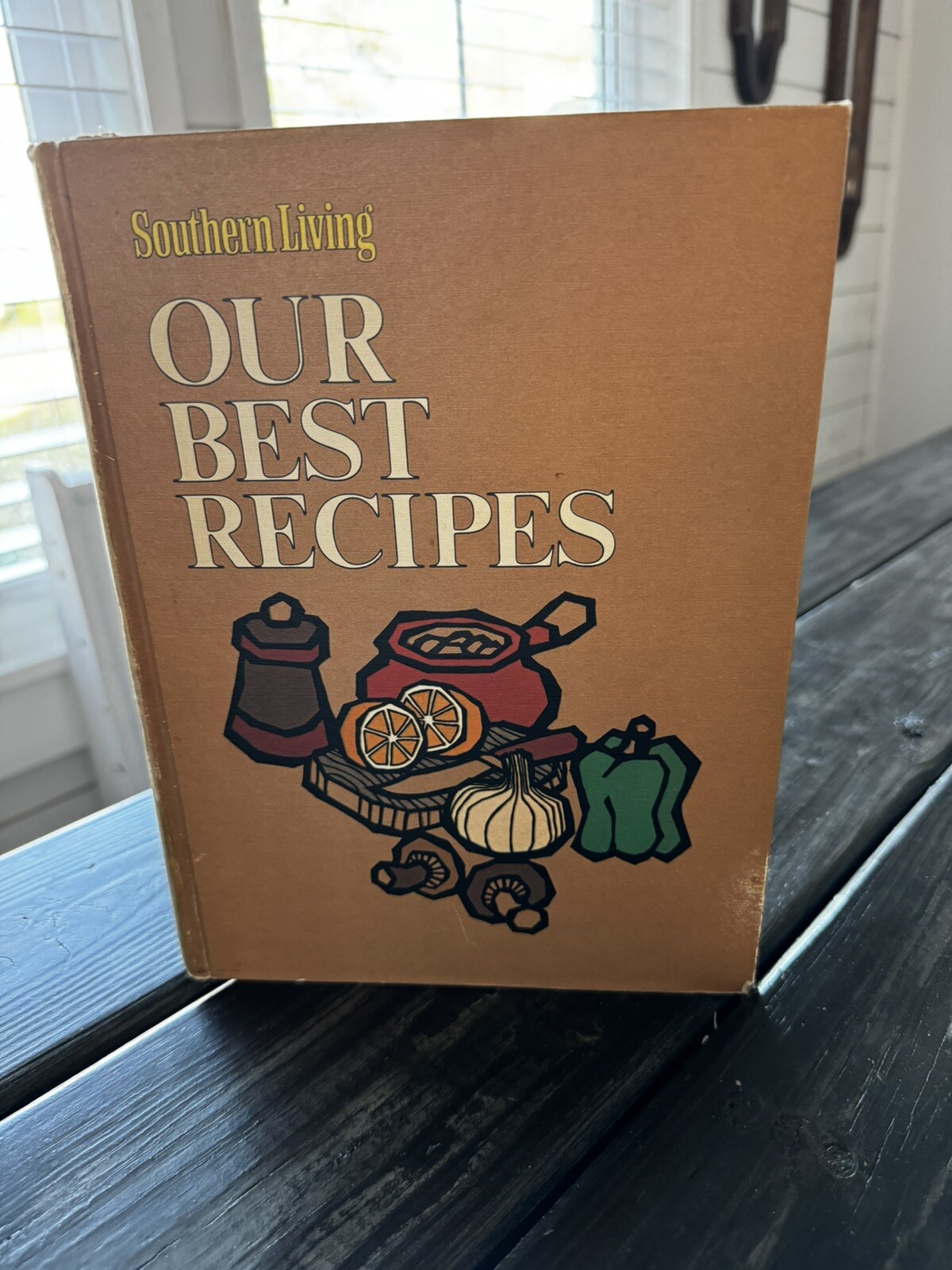 1970 Southern Living Our Best Recipes Vintage Cookbook Hardcover with Stunning Cover Design