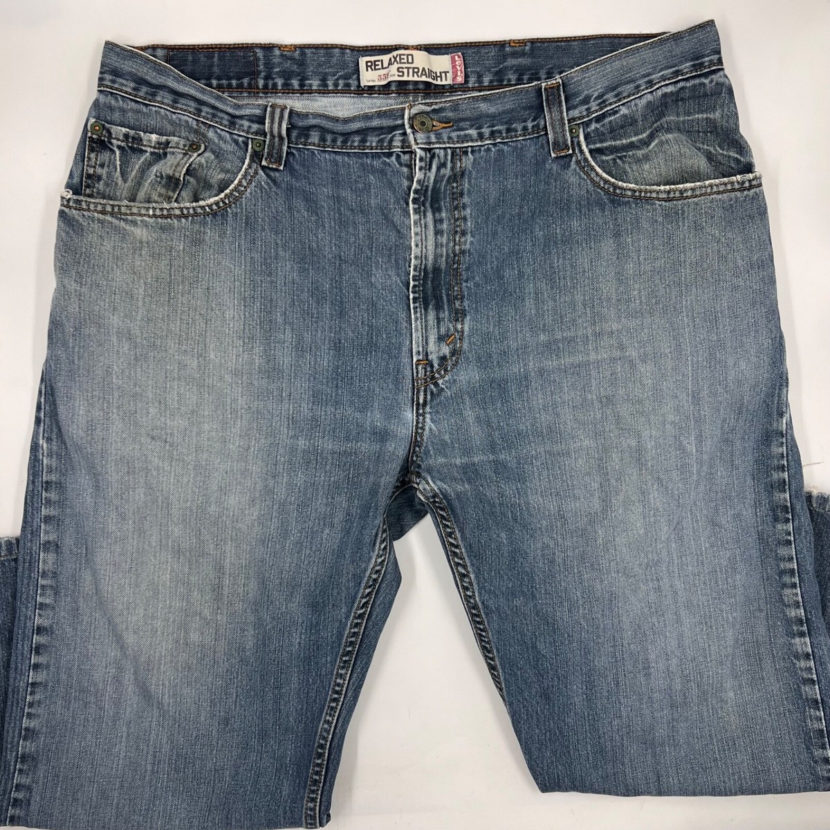 Levi Strauss Mens 559 Relaxed Straight Jeans Size 38/30 Blue Denim 
