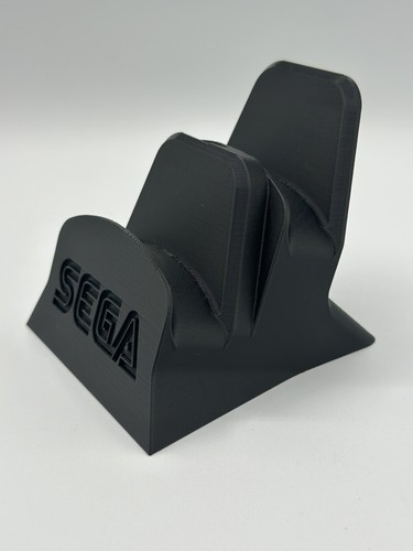 Sega Genesis Dual Controller Stand (3 Button) - 3D Printed, Custom Holder - Picture 3 of 5
