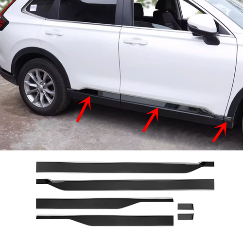 FOR Honda CRV CR-V 2023-2025 Black SIDE DOOR BODY MOLDING TRIM 6pcs - Picture 2 of 6