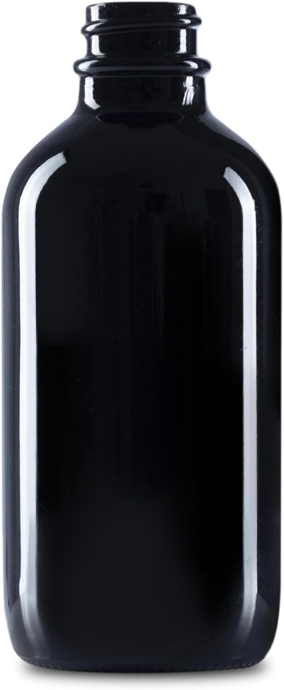 The Bottle Depot - 3 Pack - 4 oz Glass with Dropper - 4 oz, Black UV
