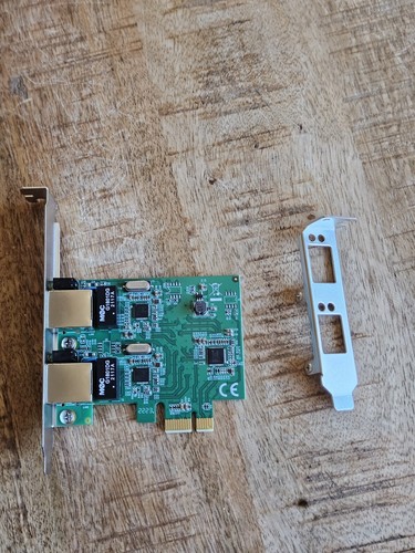 2 Port PCI Express Gigabit Ethernet Network Card - Low Profile - RJ45 Port - Picture 4 of 8