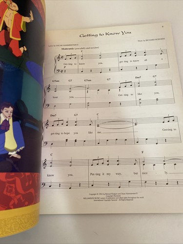 King And I Easy Piano Songbook Voice Guitar 1998 Rodgers Hammerstein Unused abn - Picture 3 of 3