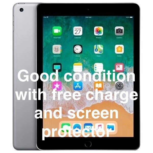 Apple iPad 6th Gen. 128GB Wi Fi 10.2 in Space Gray excellent