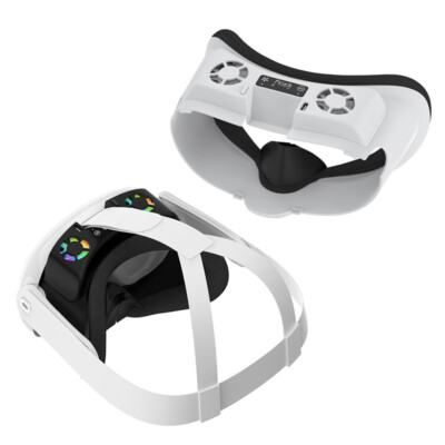 For Oculus quest 3 VR Headset Glasses Cooling Fan Visor w/ RGB Light Accessories
