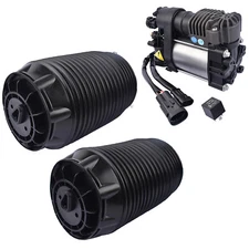 Rear Air Suspension Springs + Compressor Pump for Hyundai Equus 11-16 558813M000