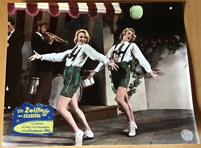 ZWILLINGE VOM ZILLERTAL Alice und Ellen Kessler Aushangfoto #32 Lederhose