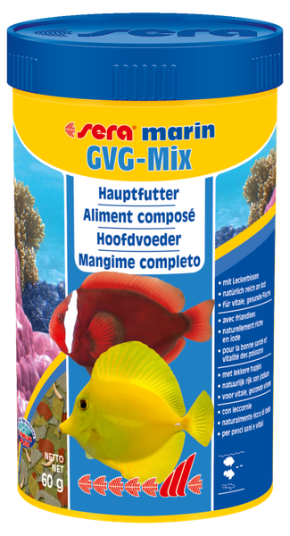 Sera Marin Gvg-Mix 250Ml - Futter Mit Leckerbissen Meerwasserfische Mhd 08/22-image