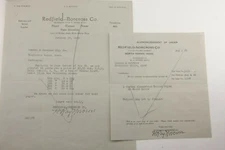 1929 Lamson Goodnow Redfield Norcross Co North Adams MA Signed Ephemera P957G