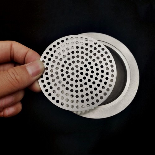 Round Gully Grid Grate Stainless Steel Drain Leaf Guard Cover Downpipe 30-200mm - Picture 5 of 45