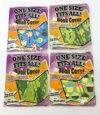 It’s Academic Stretchable Fabric Book Cover Lot 3 Prints One Size Fits All.   L2