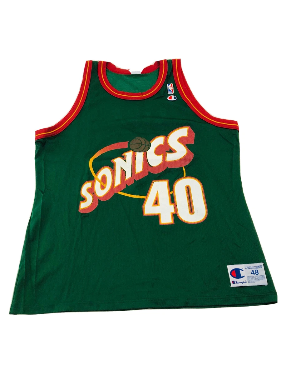 Vintage Seattle SuperSonics Shawn Kemp Champion Basketball Jersey