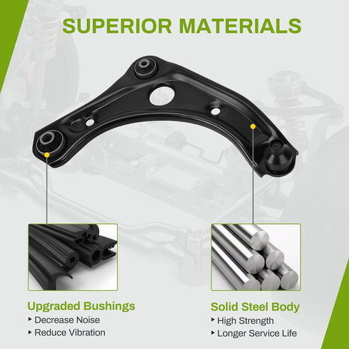 -Front Lower Control Arm W/Ball Joint Compatible with 2012-2018 Versa, 2014-2018 - Picture 6 of 12
