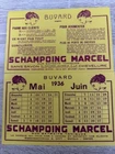 LOT 2 ADVERTISING BLOTTERS OLD SHAMPOO MARCEL - PERFUME - PUB (ref 19)