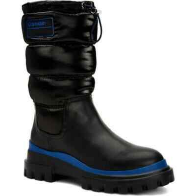 Calvin Klein Black Laeton Mid Calf Cold Weather Winter Boots Women's Size 6.5