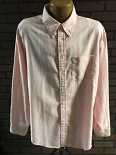 Vintage AMERICAN EDITION Men's XL Button Front Pink Striped Shirt USA Made H5-14