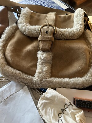 Coach Tan Shearling Accent Backpack Coach | Bags | Coach X Jennifer Lopez Pennie Backpack 22 In  main image 2