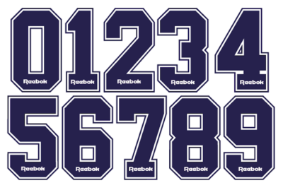 Reebok 90s Felt Football Shirt Soccer Numbers Heat Jersey Aston
