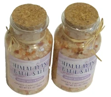 Set of 2 Green Canyon Spa Himalayan Bath Salts Infused W Lavender Cruelty-Free