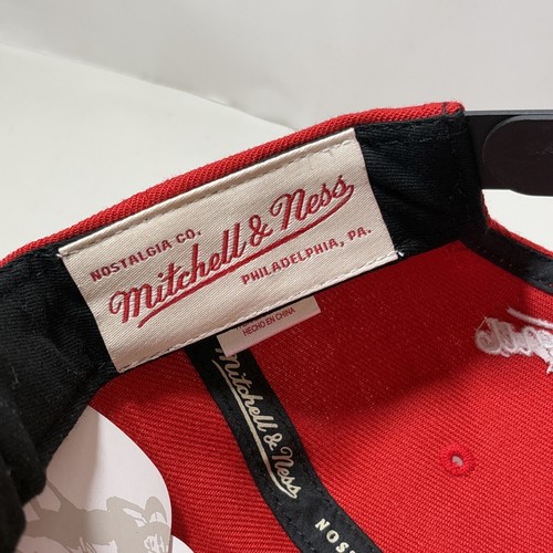 Mitchell & Ness Houston Rockets Red & Black NBA Snapback Hat NEW - Picture 7 of 7