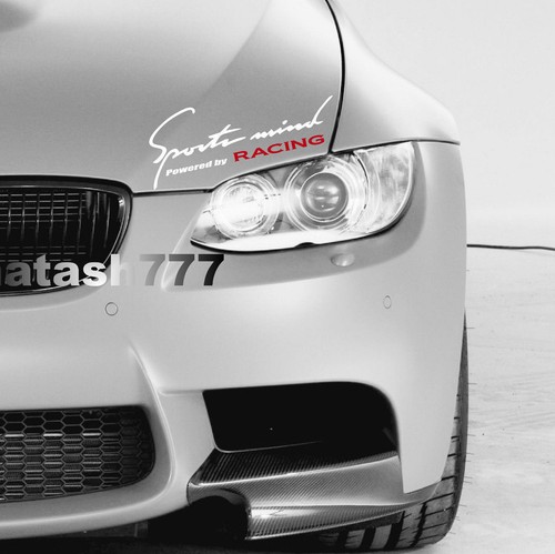 Calcomanía de vinilo Sports Mind Powered by RACING Performance Motorsport coche - Imagen 3 de 8