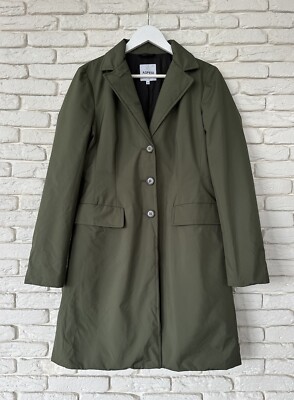 ASPESI Italy Green Long Coat Jacket Women's Size M